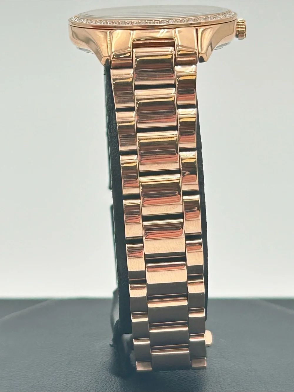 Michael Kors Rose Gold and White Crystal Accent Women's Watch